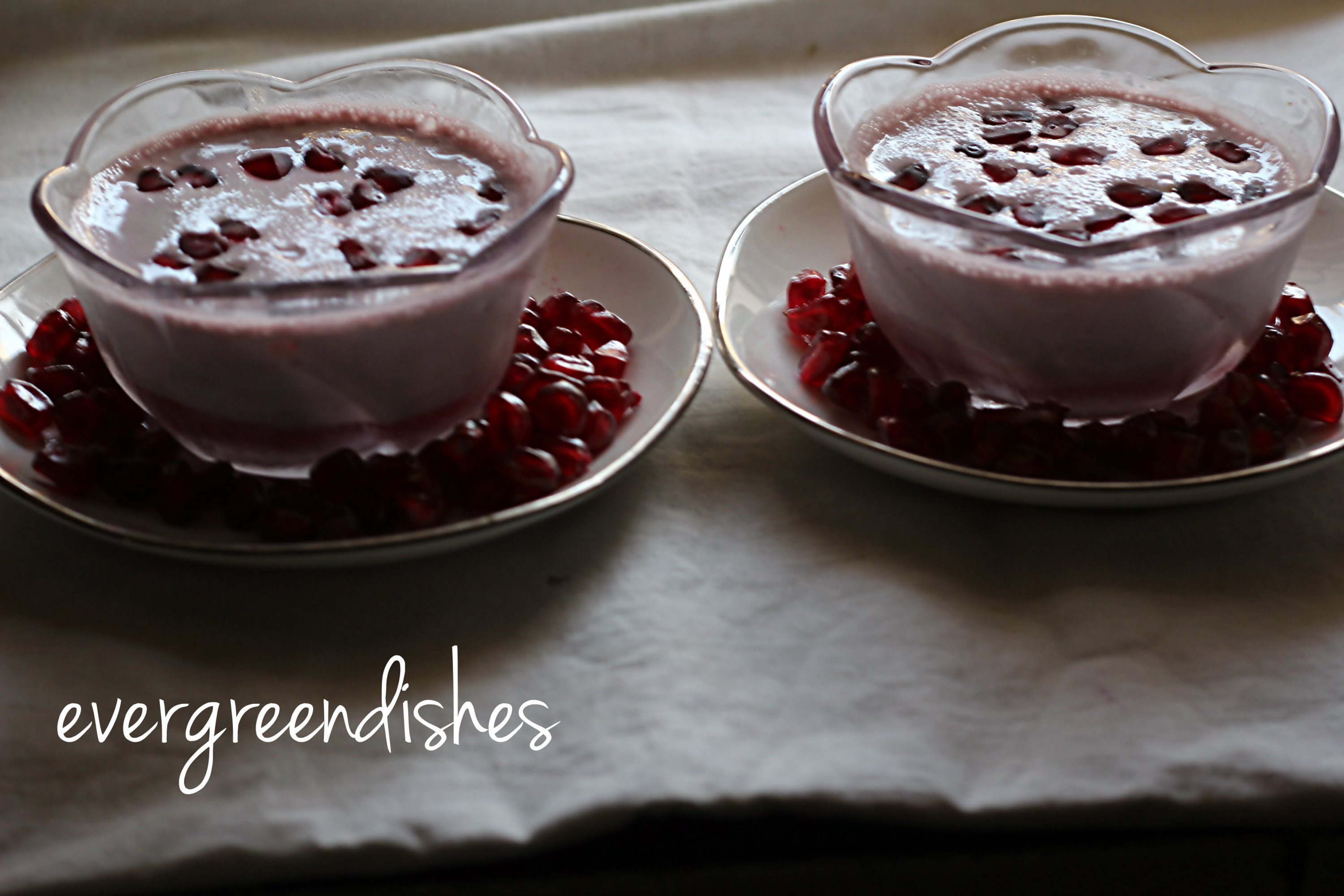 pomegranate mousse