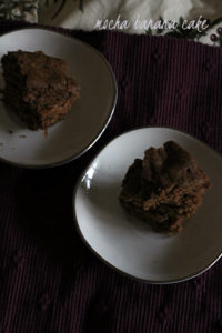 mocha banana cake