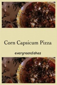 Corn Capsicum Pizza