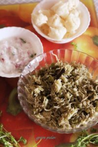 green pulao