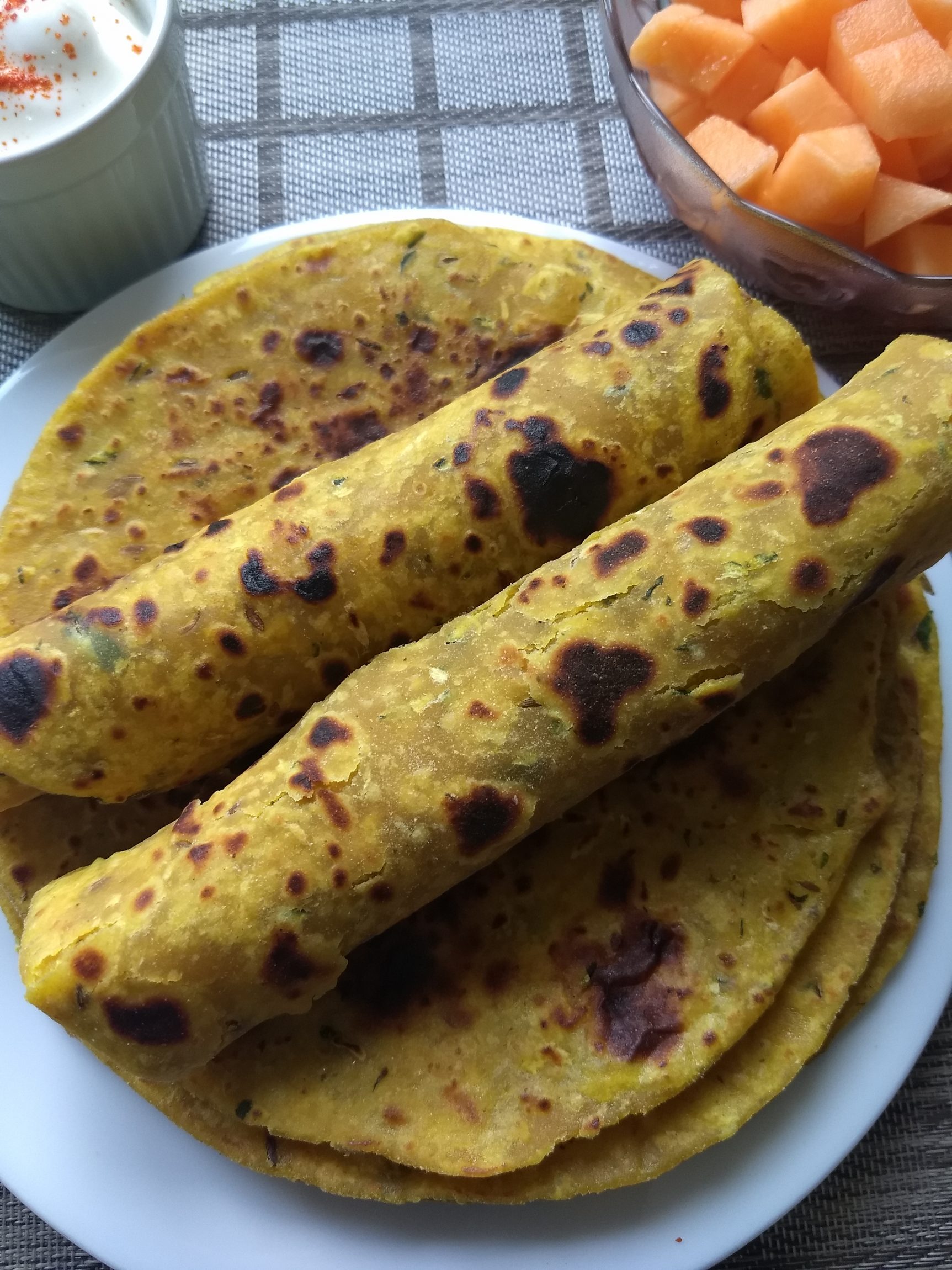 zucchini paratha