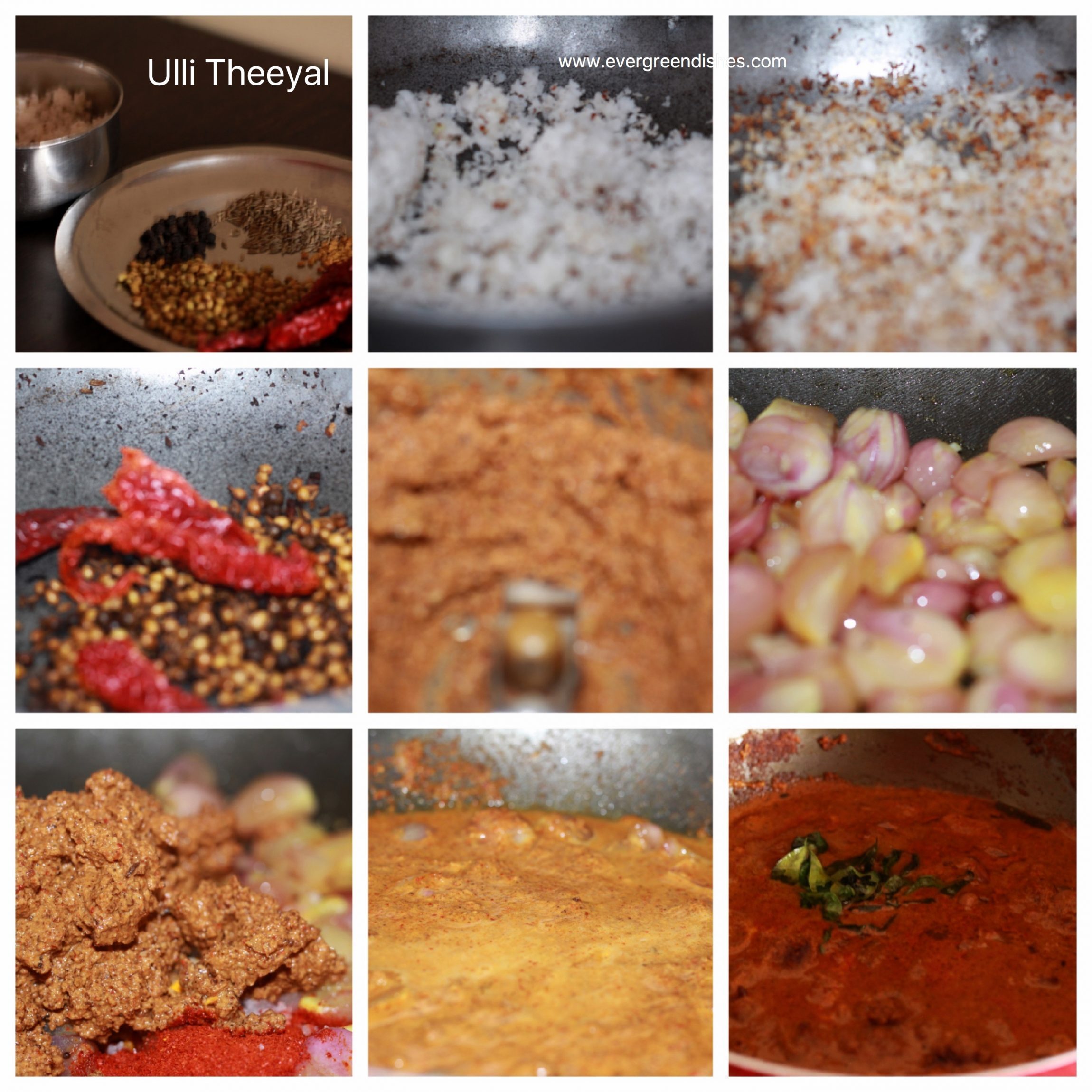 making of ulli theeyal