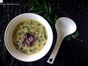 drumstick leaves dal with coconut
