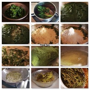 Making of Palak Sev