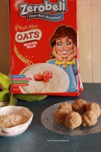 oats ladoo with zerobeli