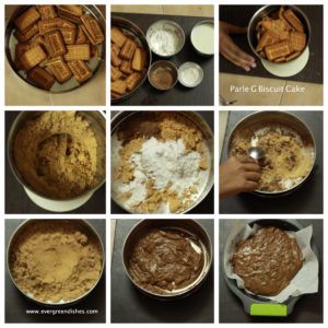 making of parle g biscuit cake