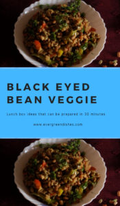 black eyed bean stir fry