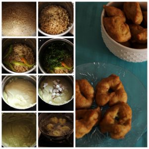 urad dal wada collage