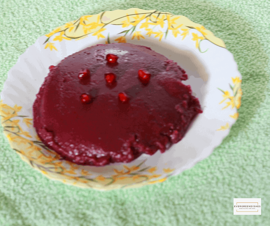pomegranate pudding