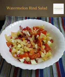 watermelon rind salad