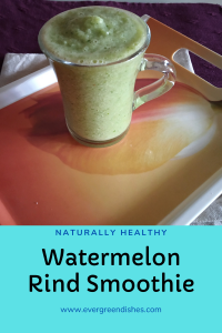 Watermelon Rind Smoothie is a tasty and healthy drink. It is filling and a fuss free recipe. It is vegan and gluten-free.