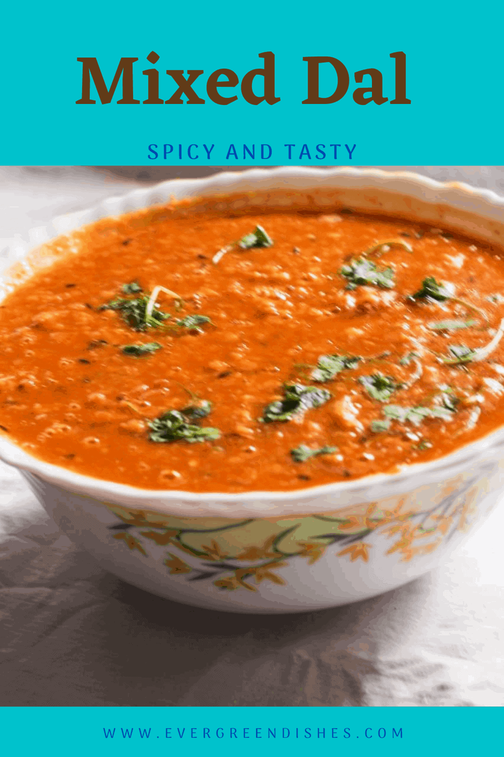 Mixed dal is a spicy and tasty accompaniment with any meal. It tastes good with rice as well as flat breads.