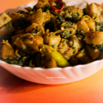 spinach with potatao