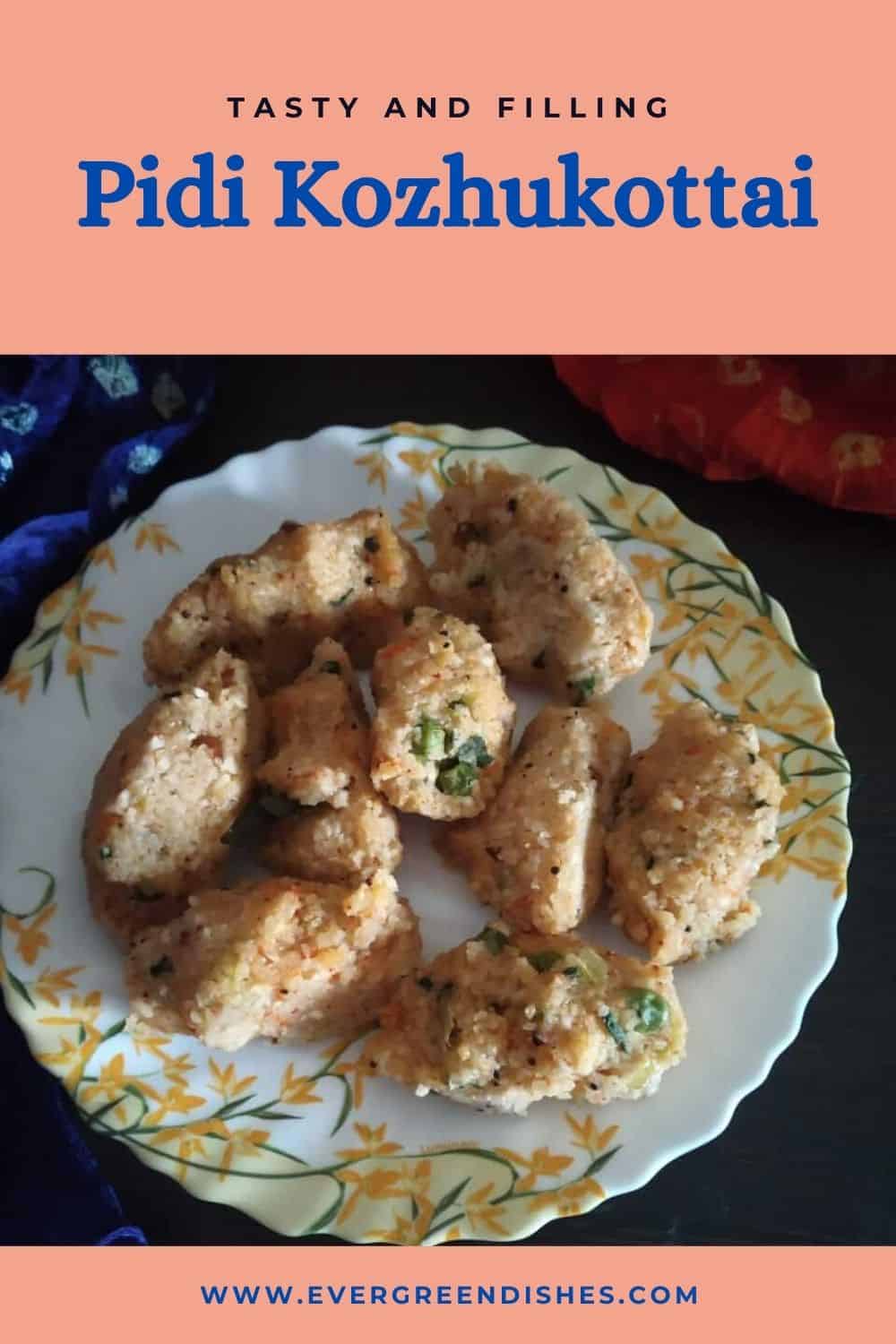 Kara Pidi Kozhukottai Kara Pidi Kozhukottai is a dish from Tamil cuisine. Lentil and rice mixture is cooked and steamed to form a hearty and filling breakfast