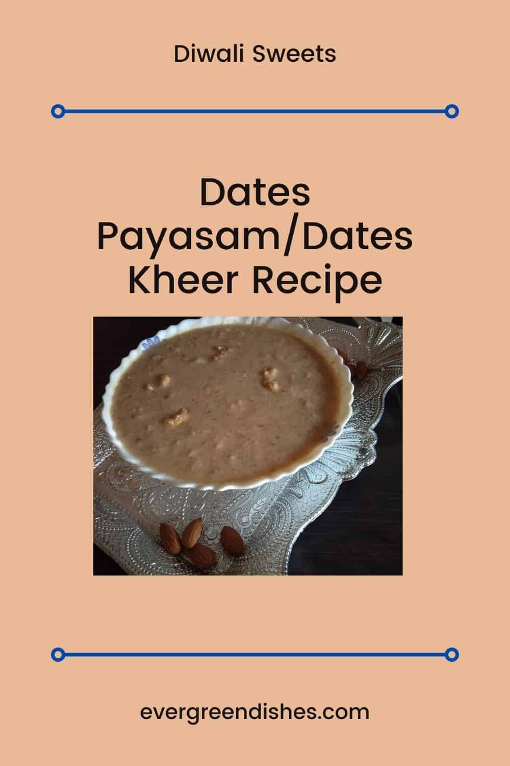 Dates Payasam / Dates Kheer is a rich, delicious dessert ideal to serve for any occassion. 