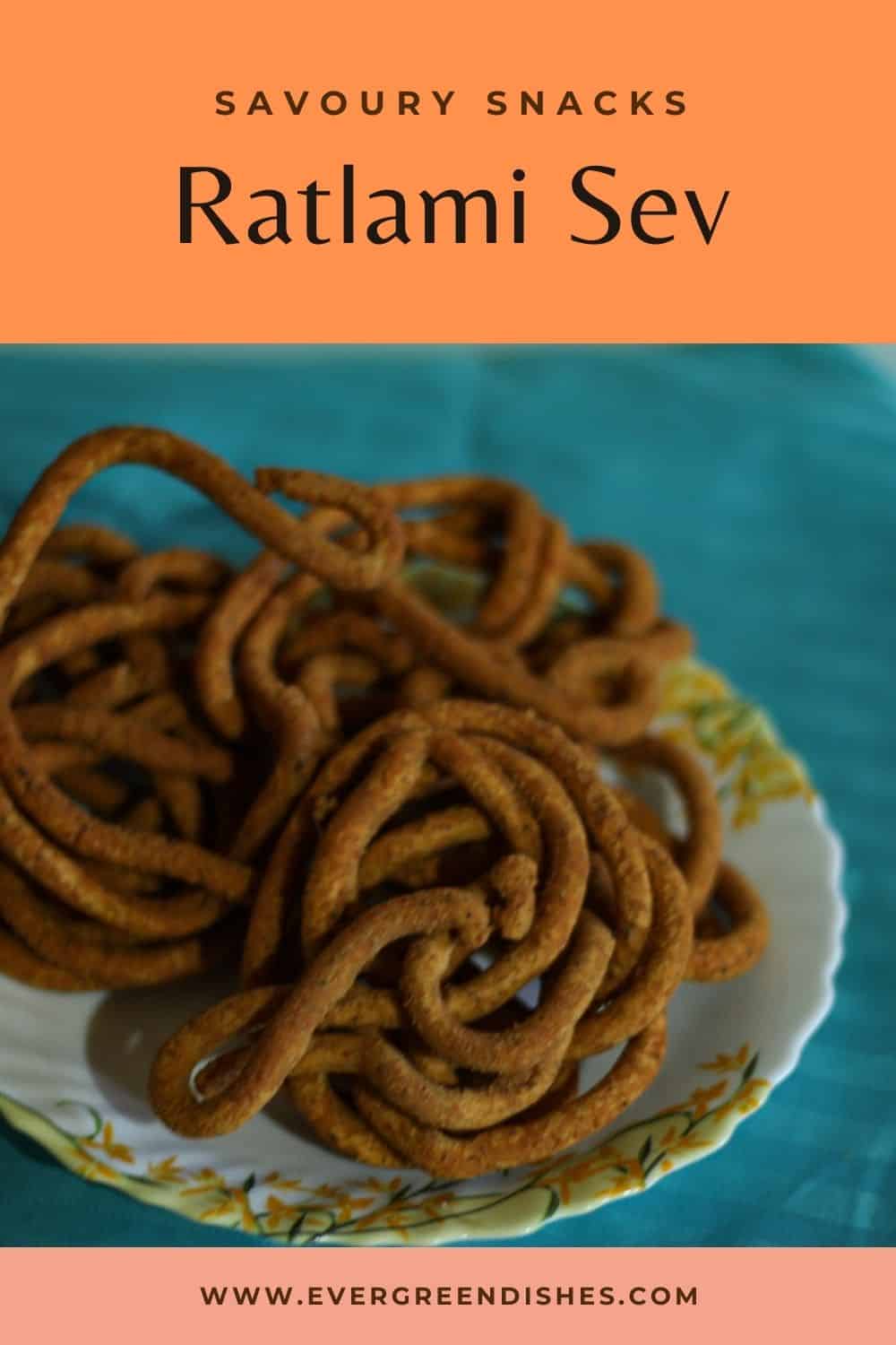 Ratlami Sev is a spicy savoury snack from Indian snack. It makes a good snack option to store at home. 