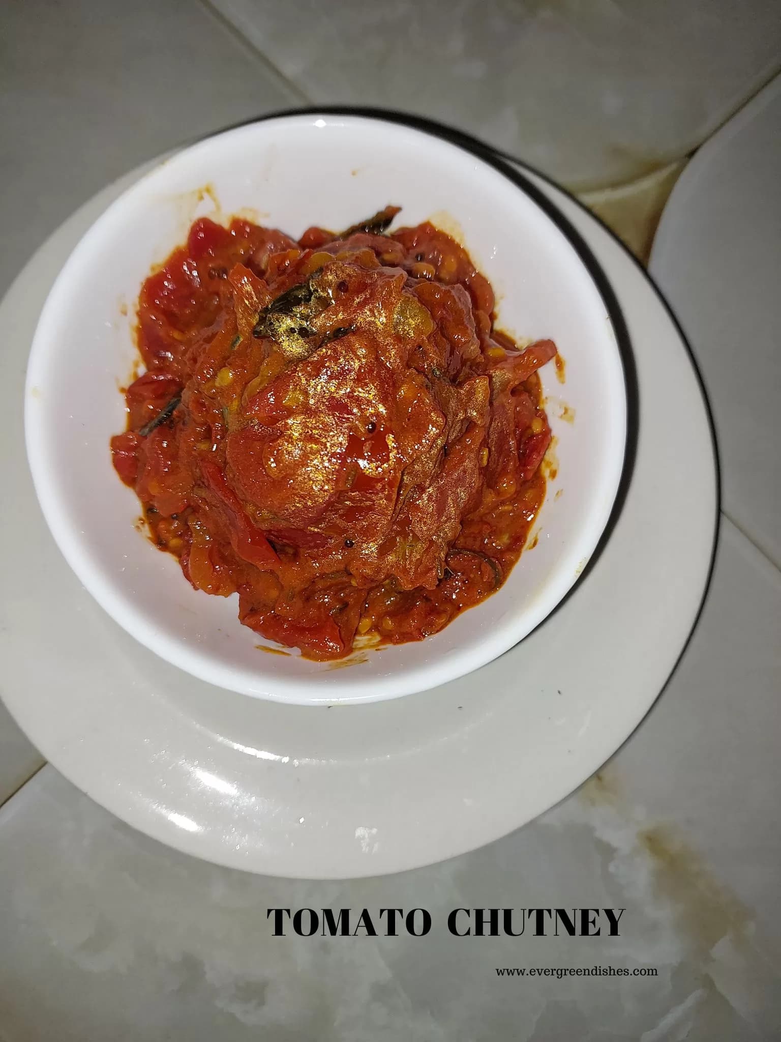 Photograph of No Grind Tomato Chutney