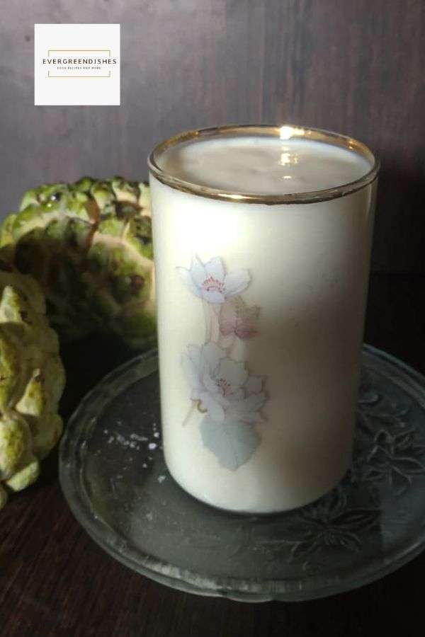 Photograph of How to make custard apple milkshake
