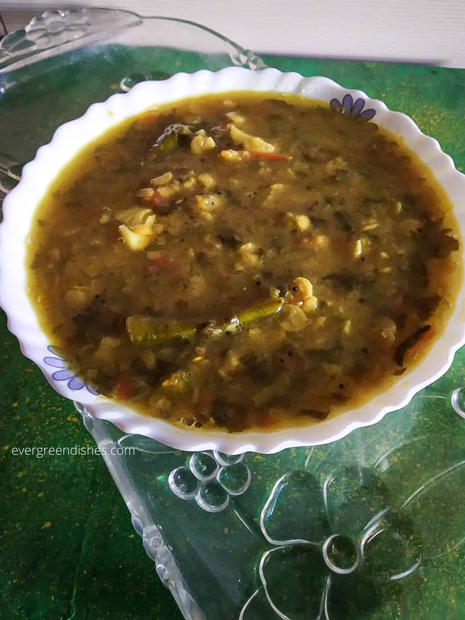 Photograph of Andhra Pappu | Palak Pappu recipe