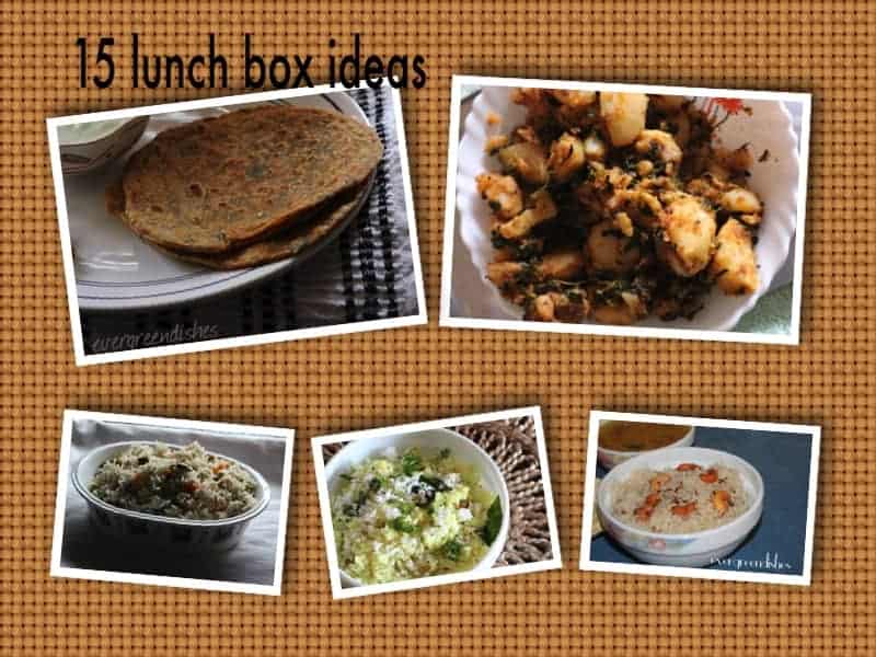 lunch box collage