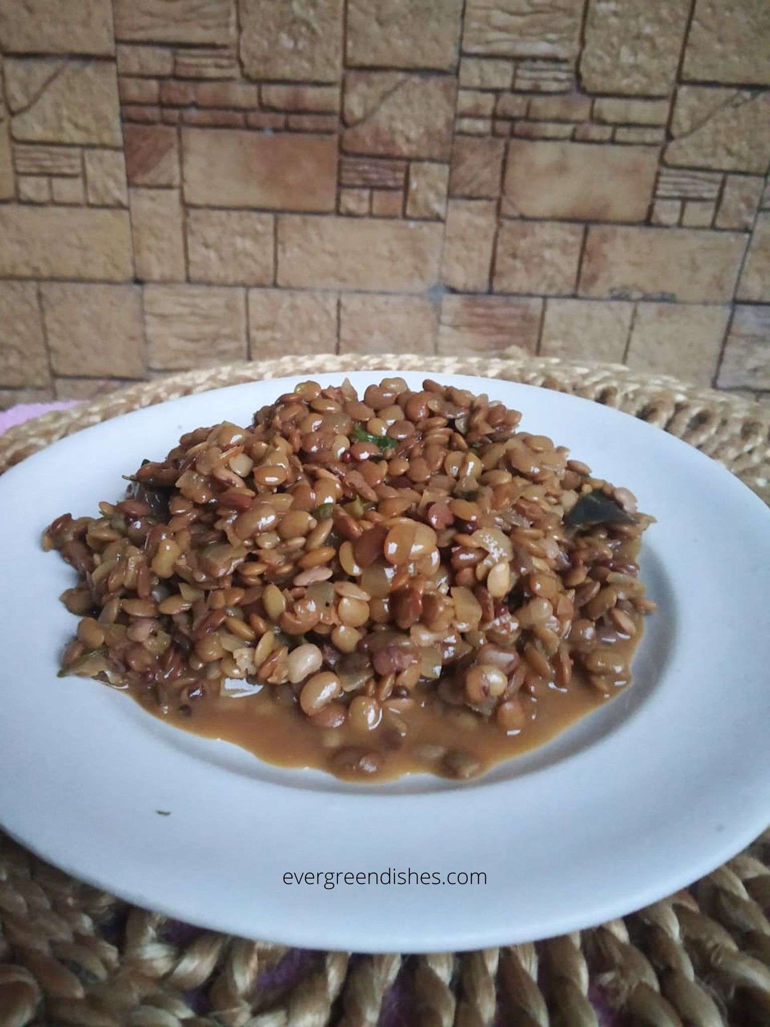 Photograph of Horse gram Stir fry | Hurali kalu palya
