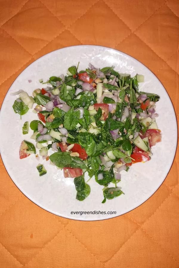fresh fenugreek salad