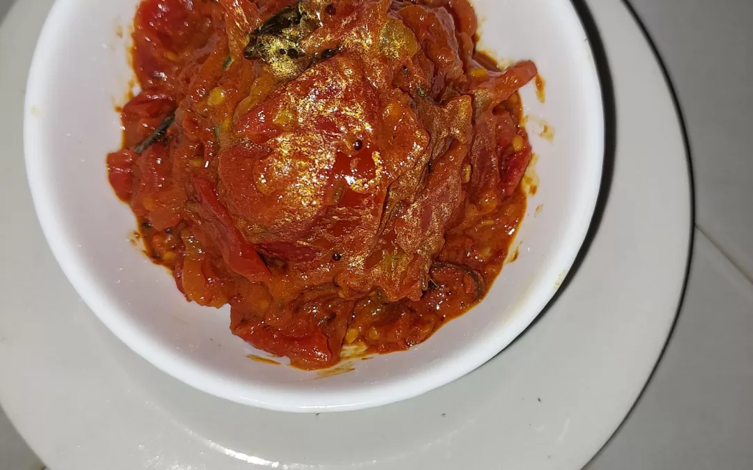 No Grind Tomato Chutney