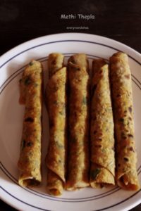 Gujarati thepla, methi paratha