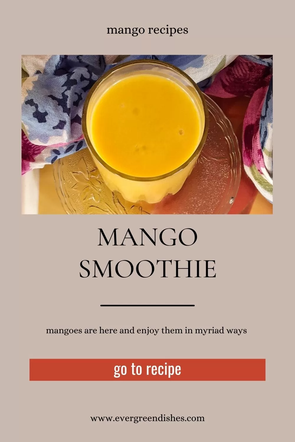mango smoothie