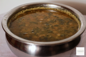 dal with green leaf/ muddipalya