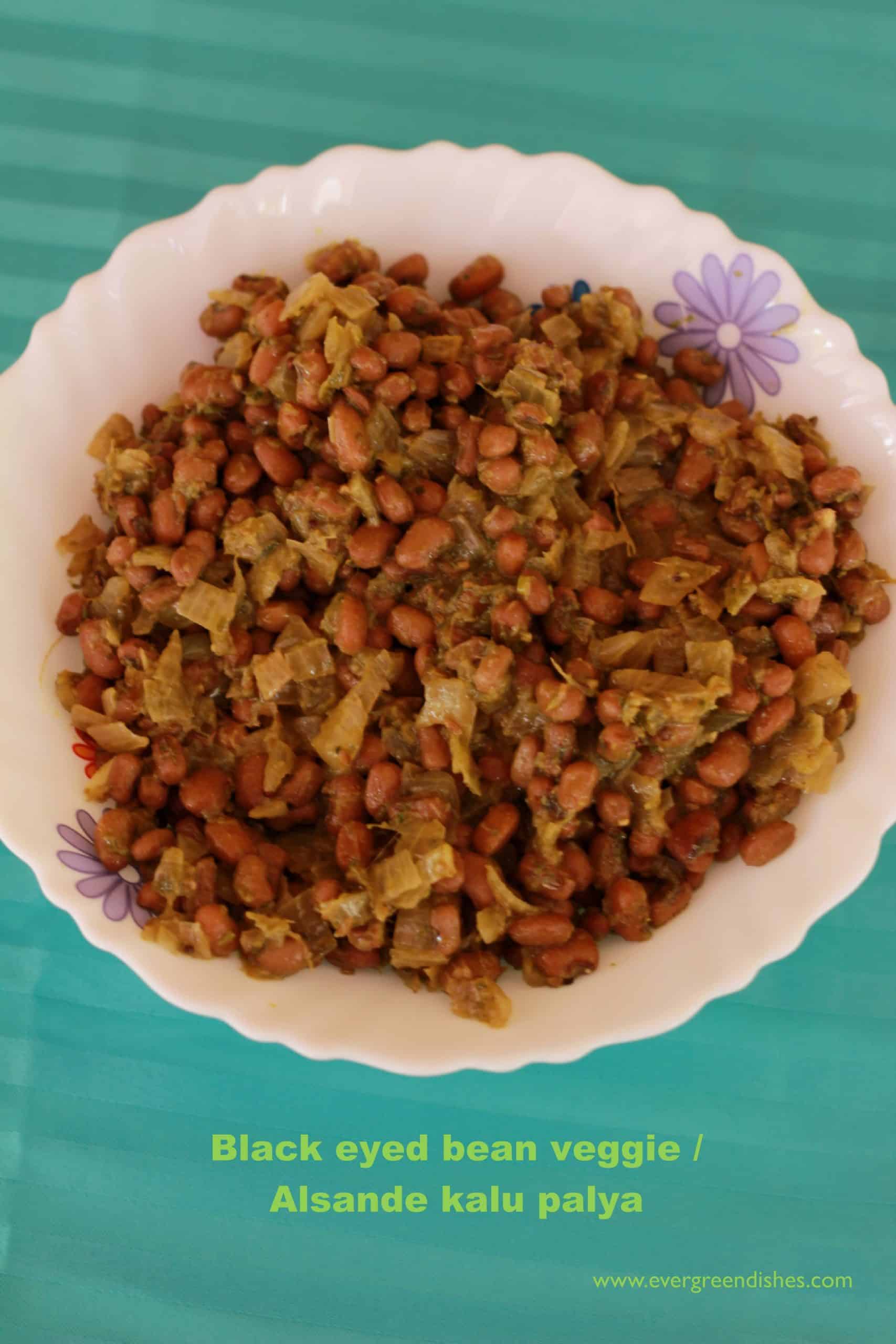 black eyed bean veggie