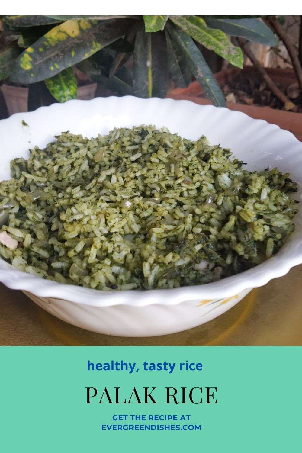 palak rice