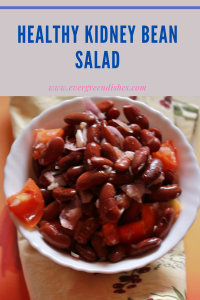 healthy kidney beans salad