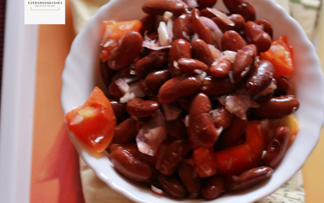 Healthy kidney bean salad