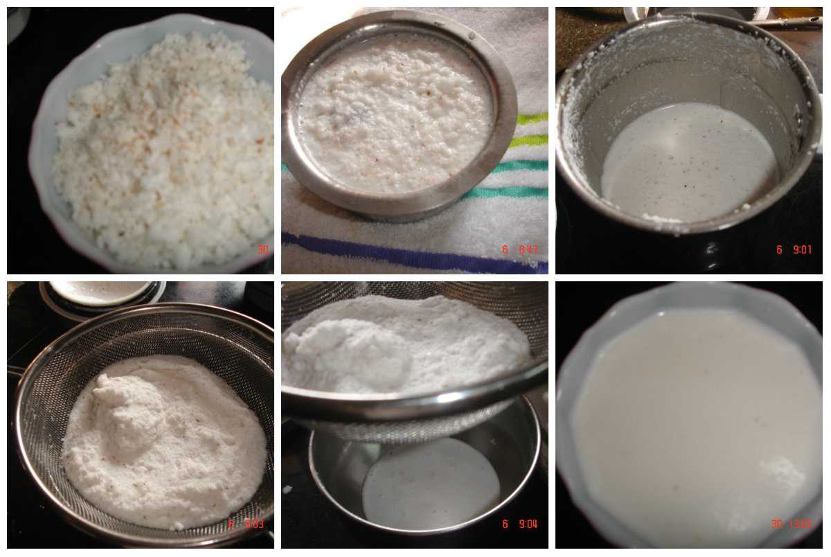 coconut milk extraction