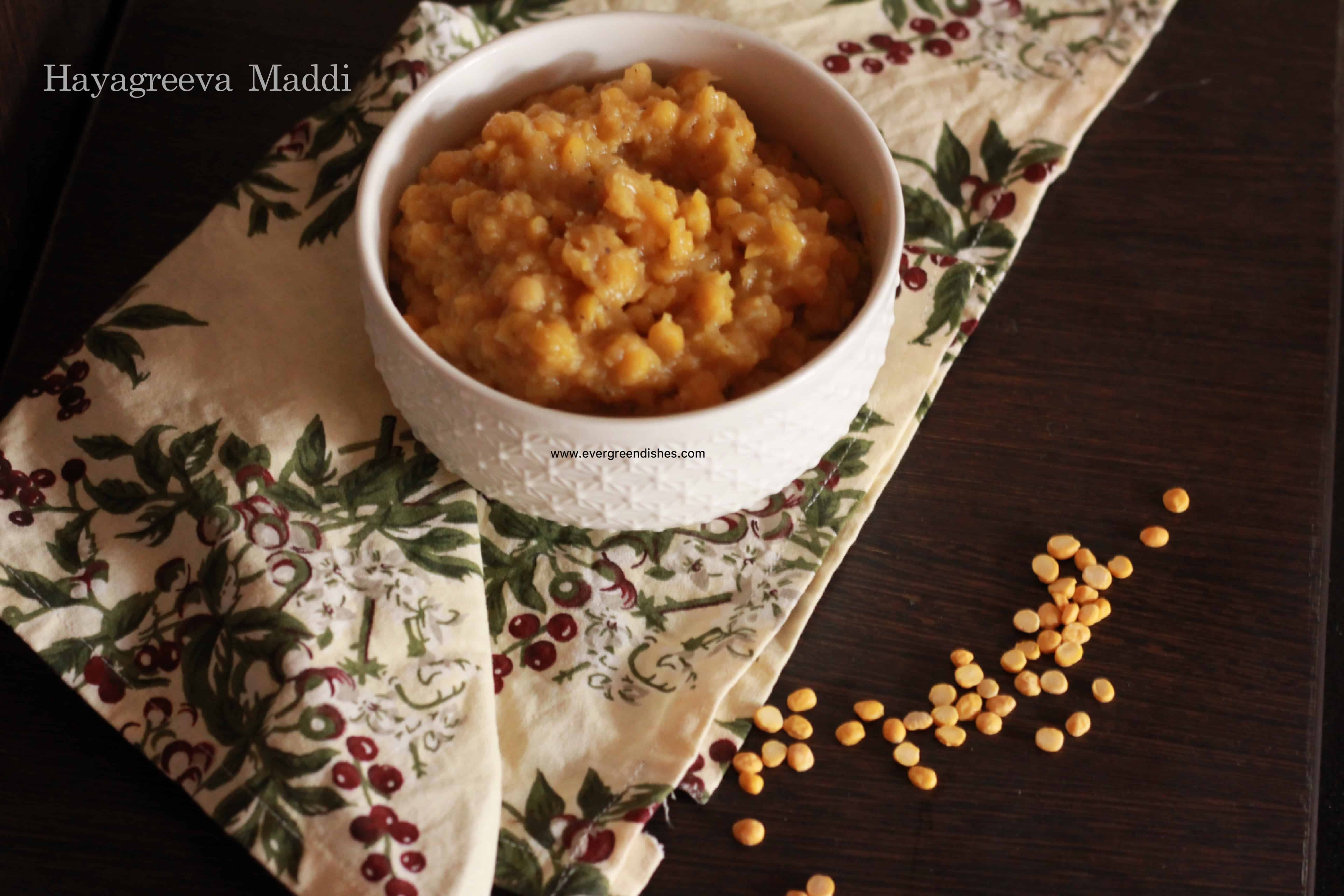 Hayagreeva maddi/ traditional sweet of chana dal