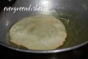 frying of puri