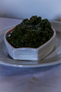 Spinach chutney / Palak chutney