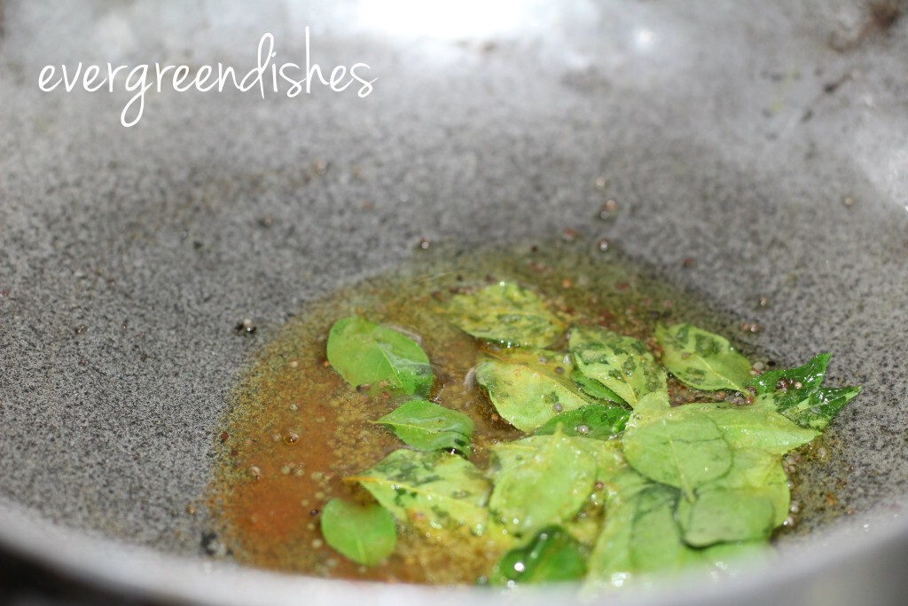 add the curry leaves