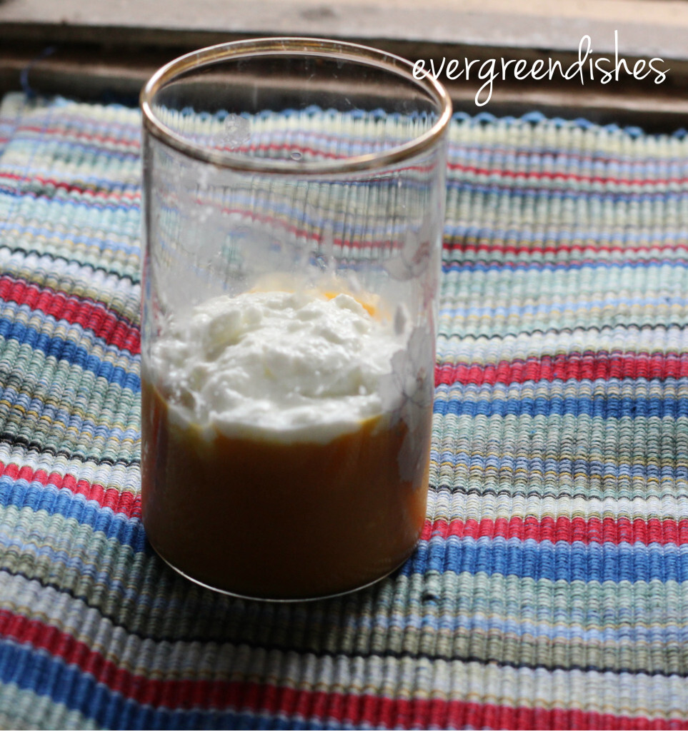 hung curd added over