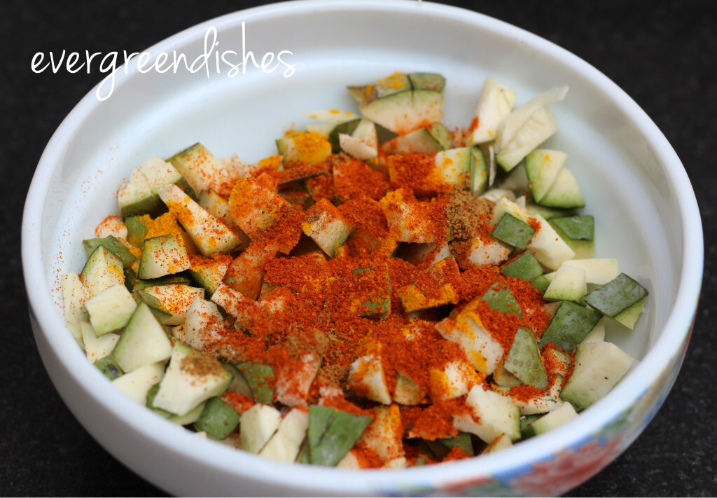 all spices sprinkled