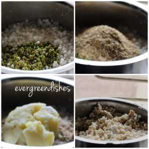 mixing of ingredients