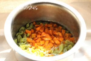 veggies boiled