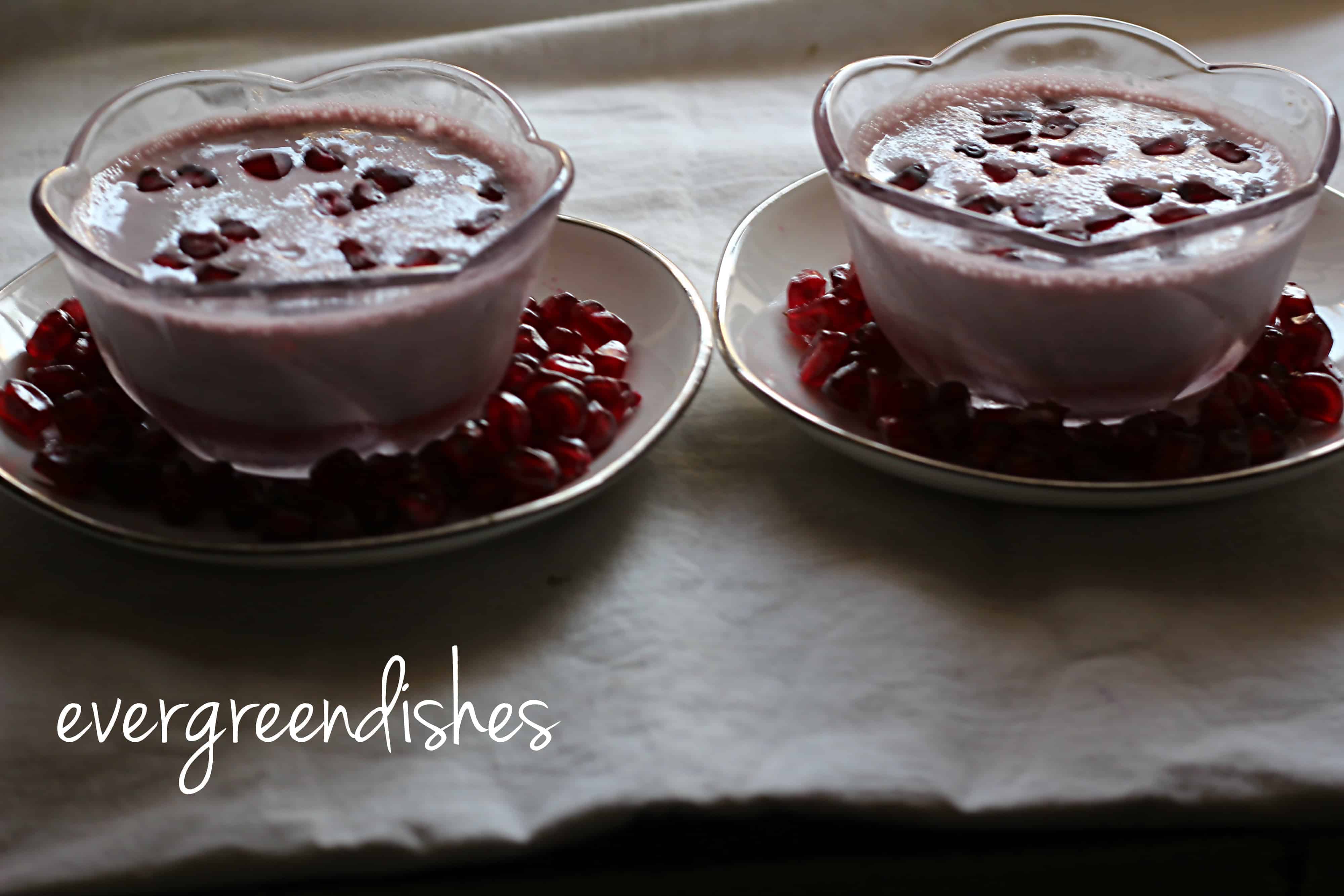 pomegranate mousse