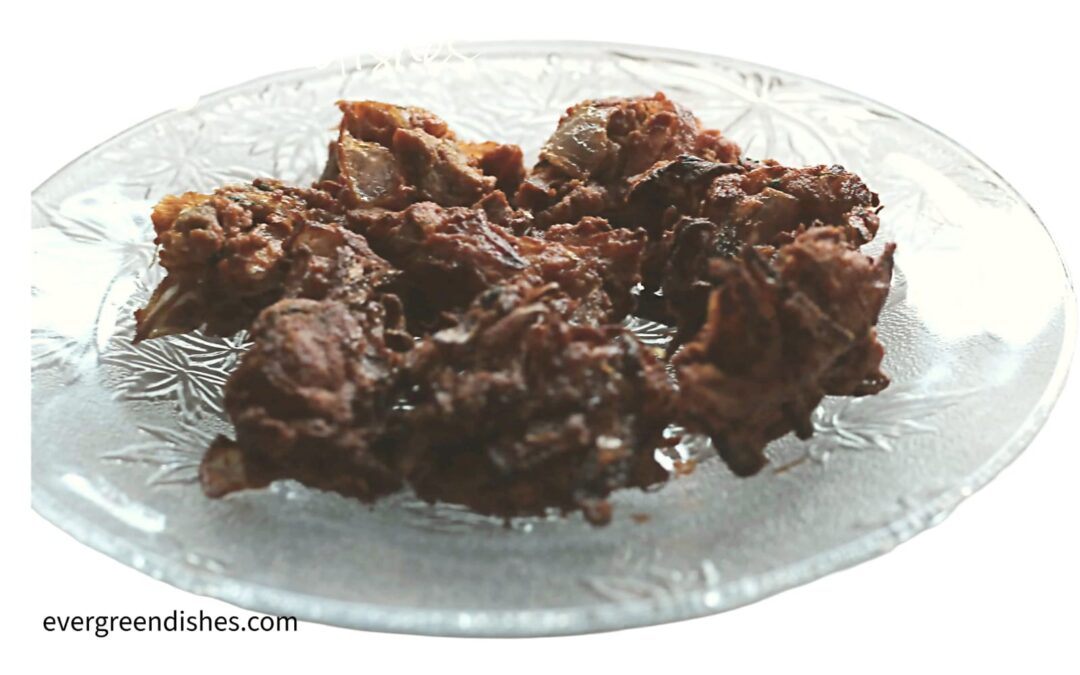 Kandhabhaji / onion pakoda in steps