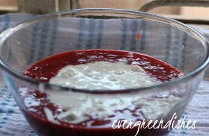 pour the ingredients