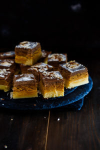 Vanilla, caramel and chocolate burfi