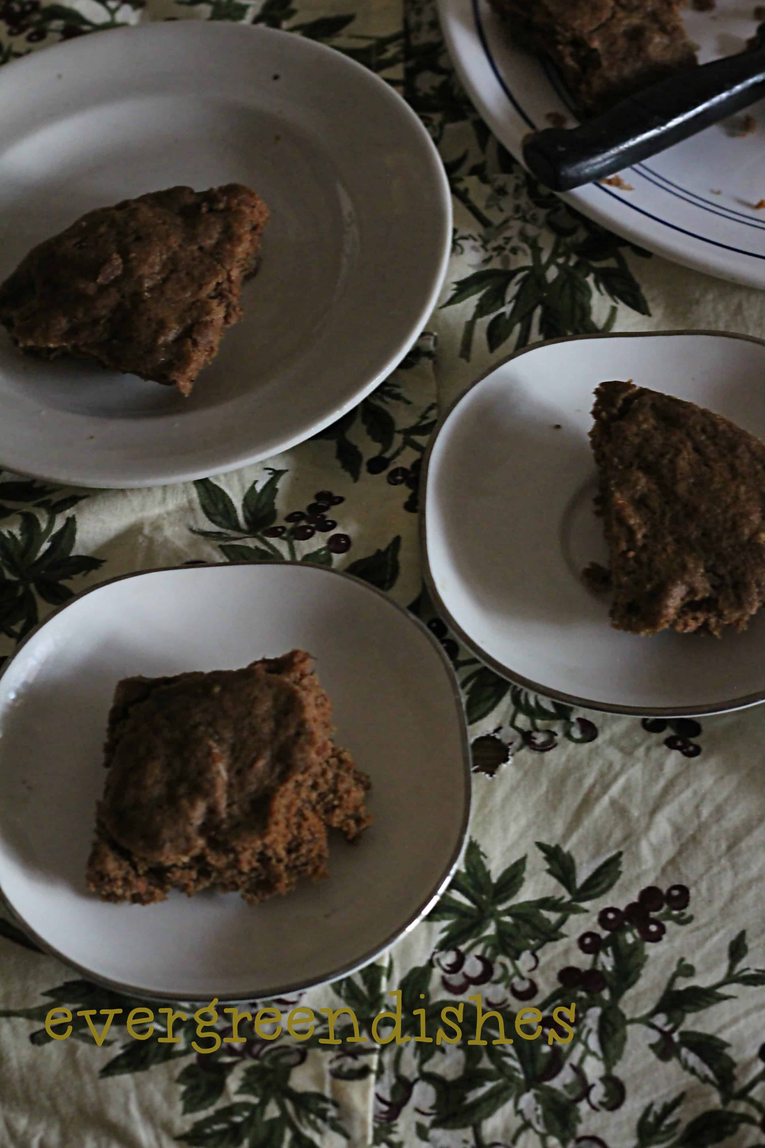 Mocha Banana Cake | healthy mocha cake