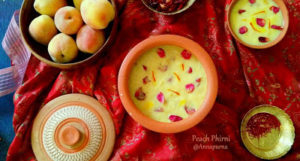peach phirni