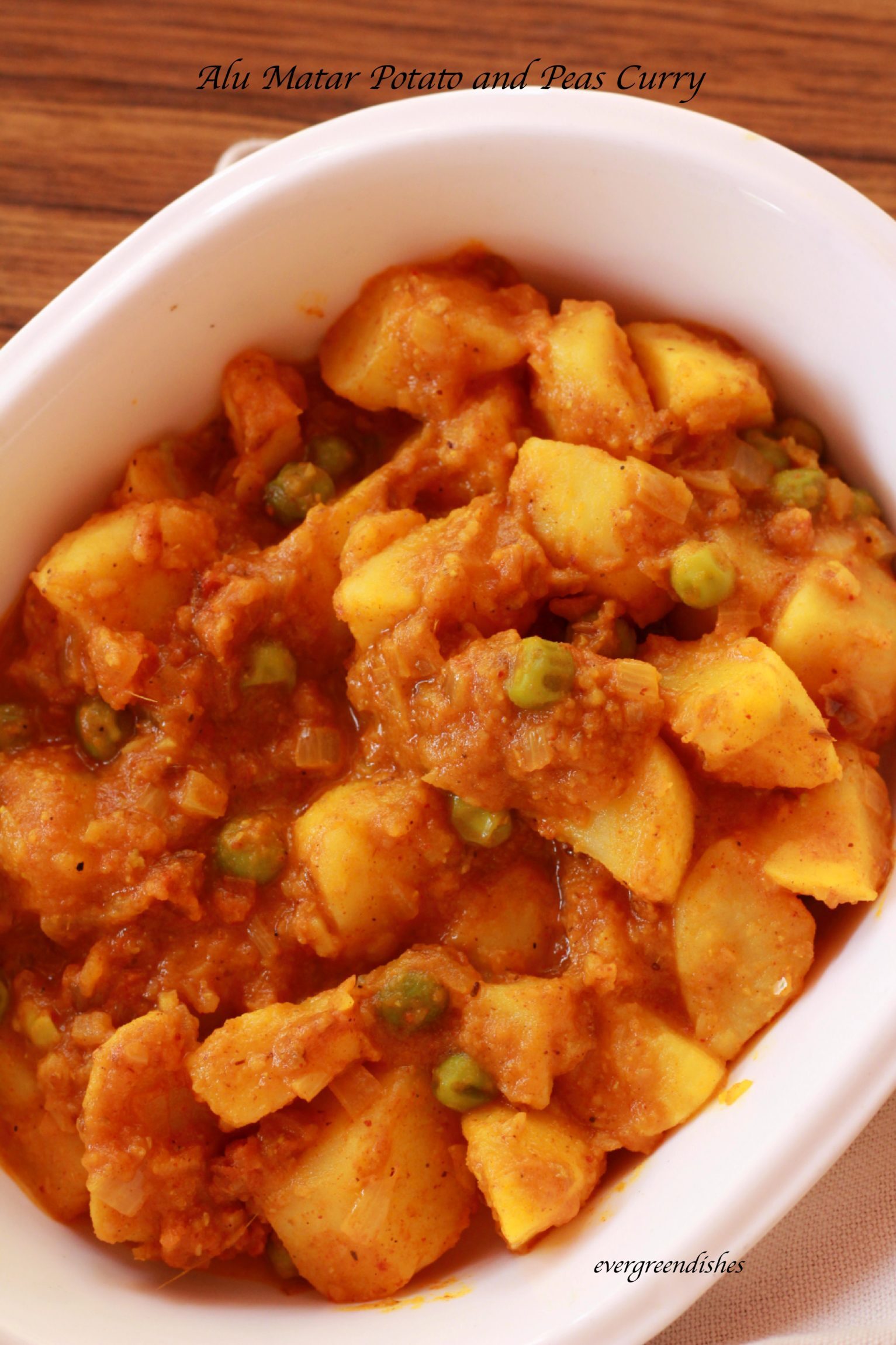 aloo matar potato pea curry